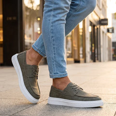 Ilio | Tenis de Piel Caqui Premium
