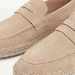 Riviera | Alpargatas de Gamuza — Beige