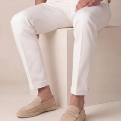 Riviera | Alpargatas de Gamuza — Beige