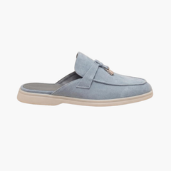 Mediterraneo | Mocasín Abierto de Gamuza — Azul Cielo