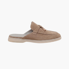 Mediterraneo | Mocasín Abierto de Gamuza — Beige