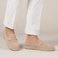 Riviera | Alpargatas de Gamuza — Beige