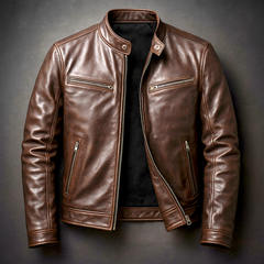 Guido | Chamarra de Piel Vintage