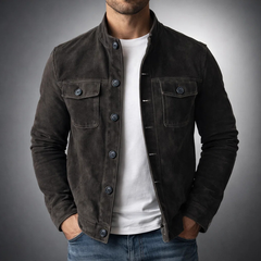Tommaso | Bomber Scamosciato Premium