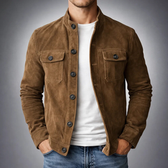 Tommaso | Bomber Scamosciato Premium