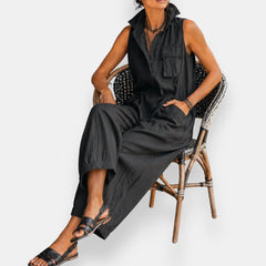 Gaia | Jumpsuit Oversize con Cuello Alto