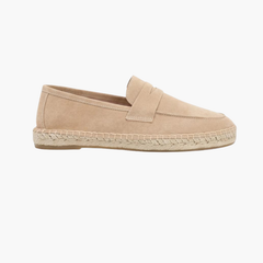 Riviera | Alpargatas de Gamuza — Beige