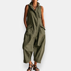 Gaia | Jumpsuit Oversize con Cuello Alto
