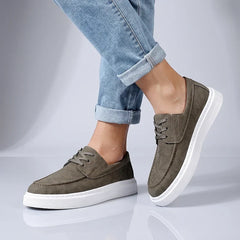 Ilio | Tenis de Piel Caqui Premium