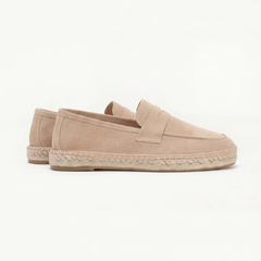 Riviera | Alpargatas de Gamuza — Beige