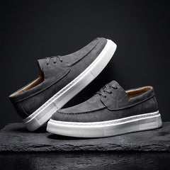 Ilio | Tenis de Piel Caqui Premium