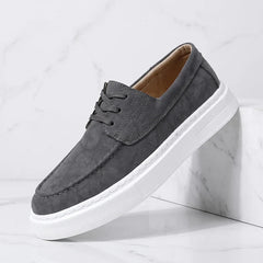 Ilio | Tenis de Piel Caqui Premium