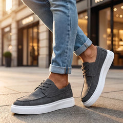 Ilio | Tenis de Piel Caqui Premium