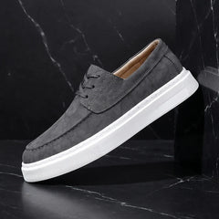 Ilio | Tenis de Piel Caqui Premium