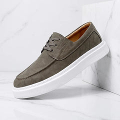 Ilio | Tenis de Piel Caqui Premium
