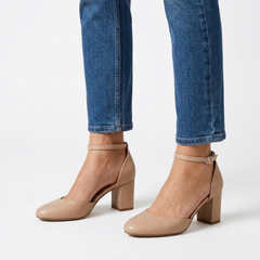 Alaya | Zapatilla con Correa Plateada