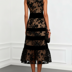Elettra | Vestido Midi Negro