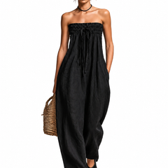 Ninetta | Jumpsuit de Verano sin Tirantes con Moño