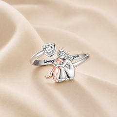 Abrazo Eterno — Anillo Ajustable con Grabado