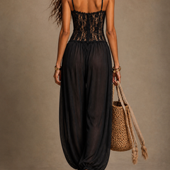 Laia | Jumpsuit de Encaje con Escote Halter