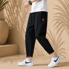 Theo | Pantalones Ajustados de Algodón