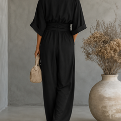 Elisa | Jumpsuit Fluido Elegante con Escote en V