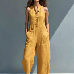 Adele | Jumpsuit Largo con Bolsas