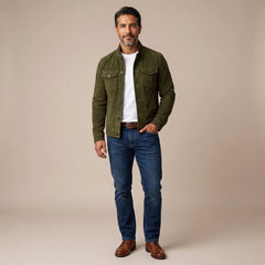 Tommaso | Chamarra de Gamuza Premium
