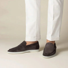 Classico | Mocasín de Gamuza — Café