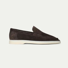 Classico | Mocasín de Gamuza — Café