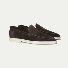 Classico | Mocasín de Gamuza — Café