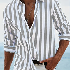 Emanuele | Camisa de Rayas de Sastre