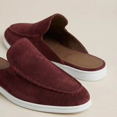Yacht | Mocasín Abierto de Gamuza — Vino