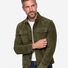 Tomaso | Chamarra de Gamuza Premium