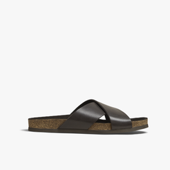 Amalfi | Sandalias de Piel — Café Oscuro