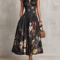 Iris | Vestido de Satín Plisado