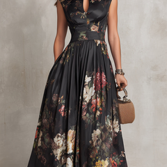 Iris | Vestido de Satín Plisado
