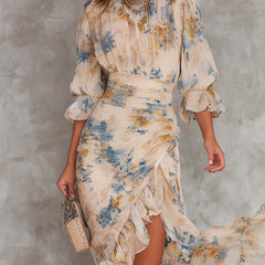 Emma | Vestido de Chifón Beige