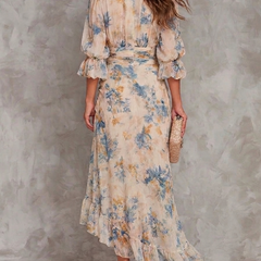 Emma | Vestido de Chifón Beige