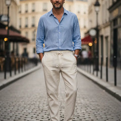 Sicilia | Pantalones de Lino Elegantes