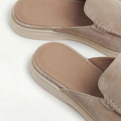 Yacht | Mocasín Abierto de Gamuza — Beige