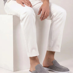 Yacht | Mocasín Abierto de Gamuza — Gris