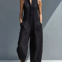 Letizia | Jumpsuit Minimalista sin Mangas