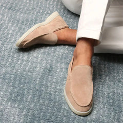 Classico | Mocasín de Gamuza — Beige