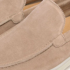 Classico | Mocasín de Gamuza — Beige