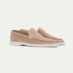 Classico | Mocasín de Gamuza — Beige