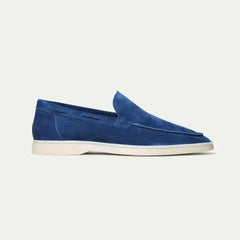 Classico | Mocasín de Gamuza — Azul Arándano