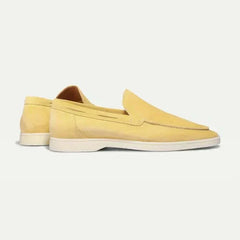 Classico | Mocasín de Gamuza — Amarillo Limón