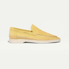 Classico | Mocasín de Gamuza — Amarillo Limón