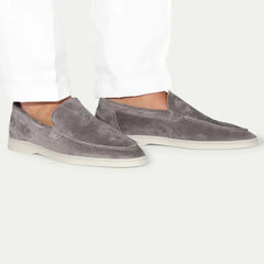 Classico | Mocasín de Gamuza — Gris